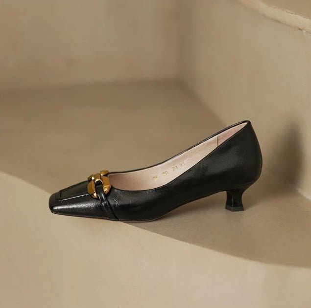 White Shoes For Women 2025 Yellow Ladies Summer Footwear Low Heel Elegant Luxury Leather Casual Black Office 39 Dress Trend A E