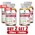 Buy 1 Get 1 Free! Pure CoQ10 400mg Supplement, Superior Absorption for Heart Health, Cellular Energy & Antioxidant Defense