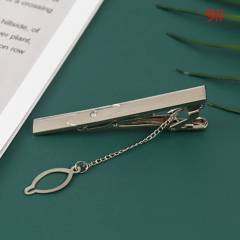 New Tie Clip Fashion Style Necktie Men Metal Simple Bar Clasp Practical Bowtie Clasp Tie Pin for Mens Gift Accessories