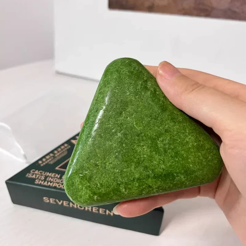 Arborvitae Leaf Shampoo Soap Strongly Fight Dandruff Strengthen Hair Root Effective Oil Control Prevent Hair Loss Solid Shampoo