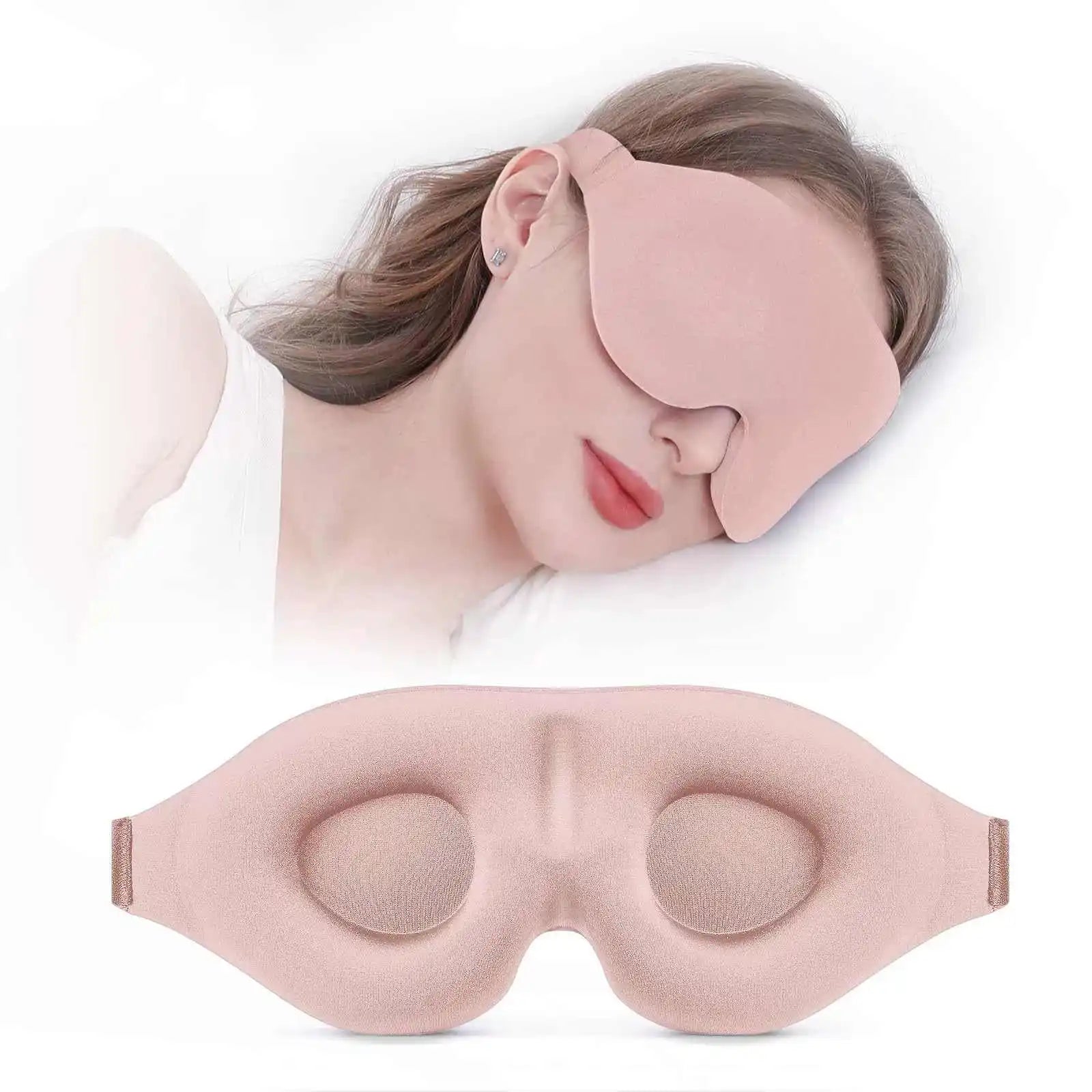 Eye Mask for Sleeping 3D Contoured Cup Blindfold Concave Molded Night Sleep Mask Block Out Light with Women Men