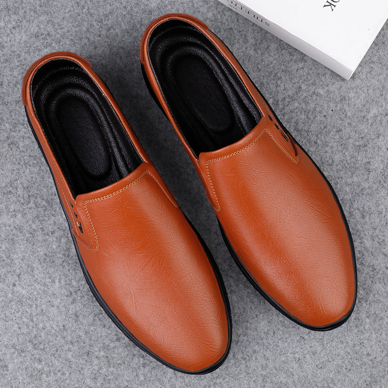 Leather Men Casual Shoes Breathable Soft Sole Office Loafers Shoes Men Designer Shoes Men Italian Brand Moccasins Zapatos Hombre