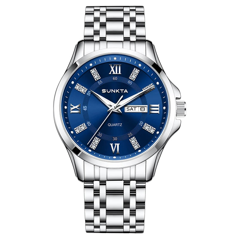 LIGE Men's Watches Top Brand Casual Original Wristwatch Waterproof Stainless Steel Scratch-Resistant Mirror Watch for Man Reloj