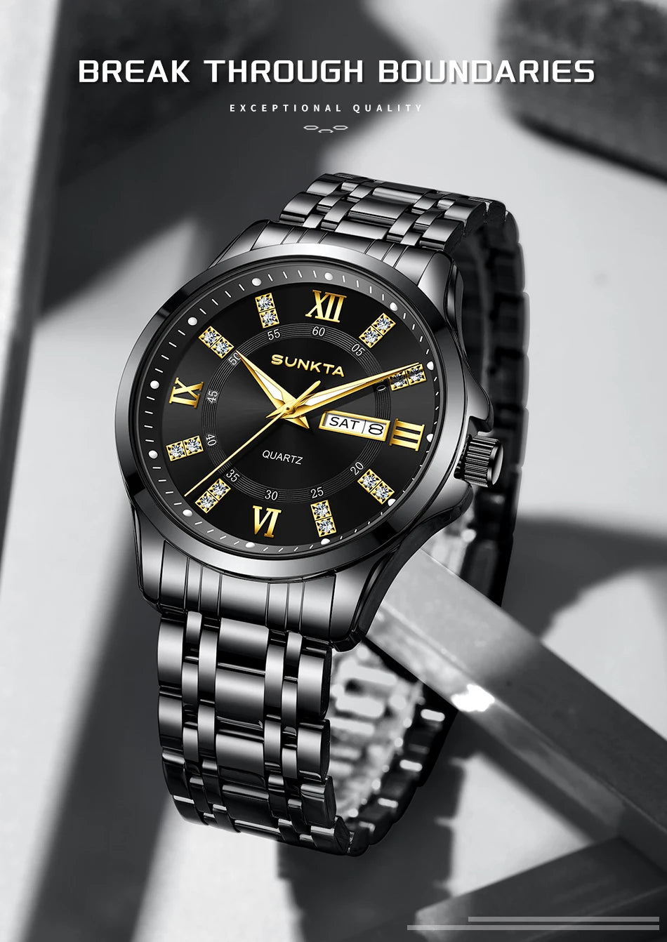 LIGE Men's Watches Top Brand Casual Original Wristwatch Waterproof Stainless Steel Scratch-Resistant Mirror Watch for Man Reloj