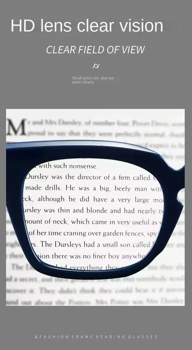 Men Square Reading Glasses Anti Blue Light Eyewear Trend Ultra-lightweight Round Frame Women Presbyopic Eyeglasses Frame Unisex