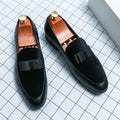 Fashion Wedding Shoes For Men Dress Casual Business Leather Shoes Male Classic Formal Bow Office Social Party Shoes Man Loafers