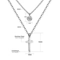 Classic Cross Pendant Necklaces For Women Girls Fashion Gold Plated Stainless Steel O Chain Collares Para Mujer Jewelry Gifts