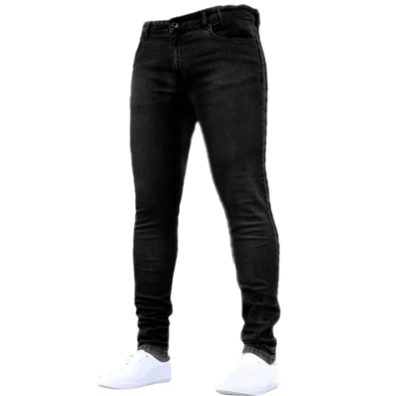 Men Pants Fashion Men Casual Pants Stretch Jeans Skinny Work Trousers Male Vintage Wash Plus Size Jean Slim Fit for Men Clothing