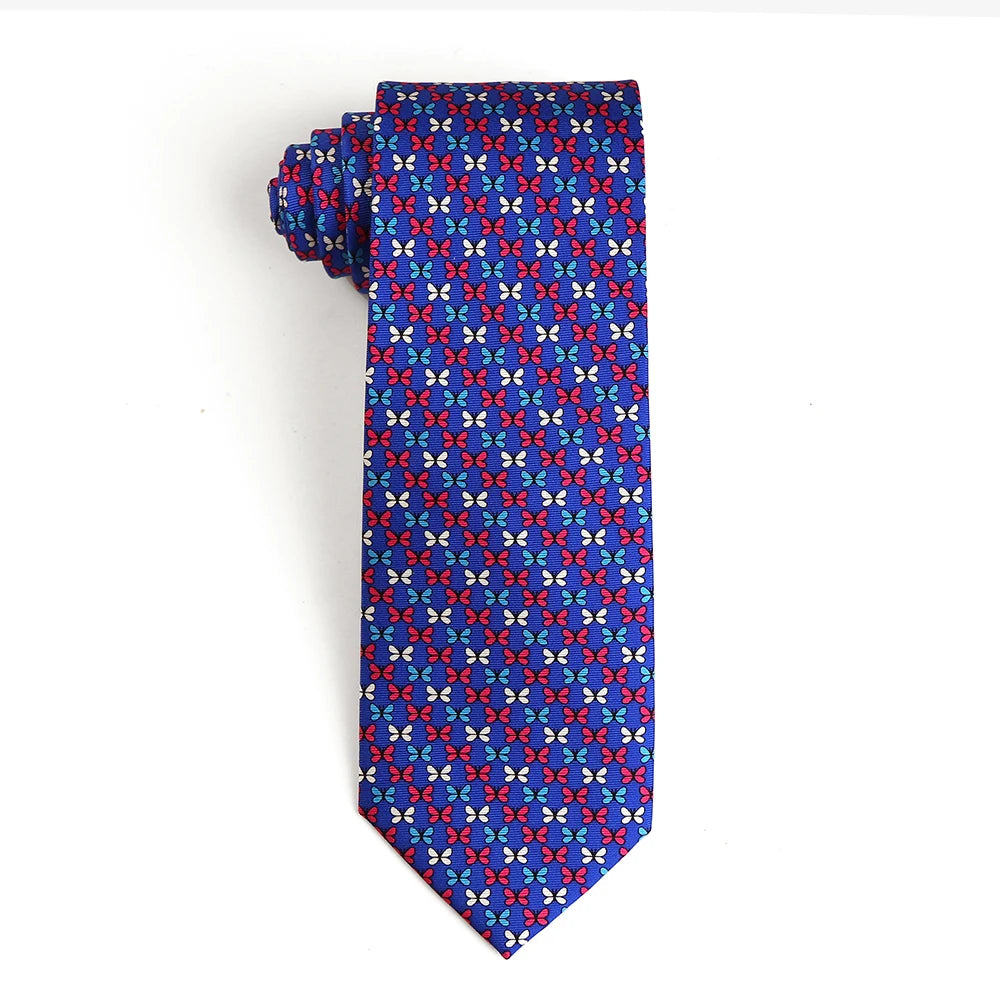 Tailor Smith 100% Silk Ties For Men Handmade Necktie With Animal Pattern Tie Father's Day Birthday Gift Tie
