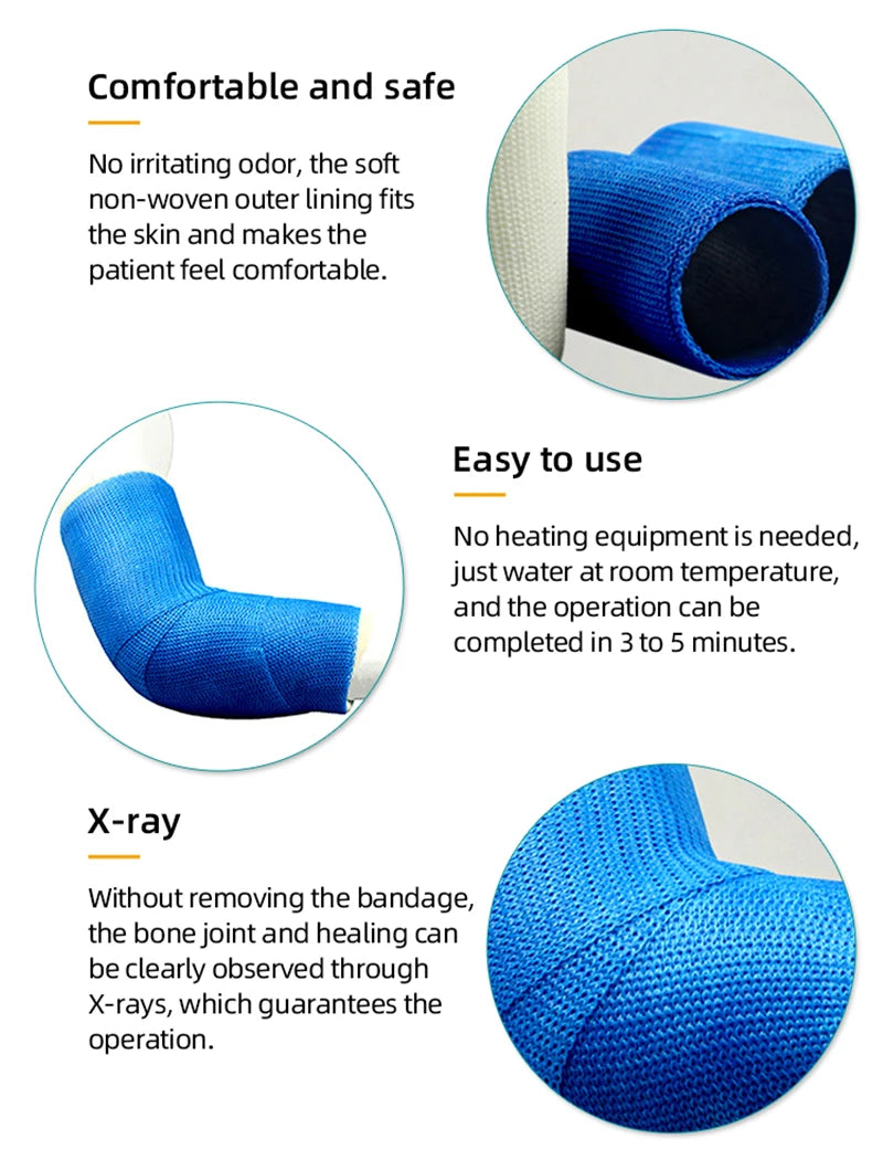 5/7.5/10/15x360cm Fiberglass Polyurethane Orthopedic Fracture Fixation Bandage Medical Orthopedic Casting Tape