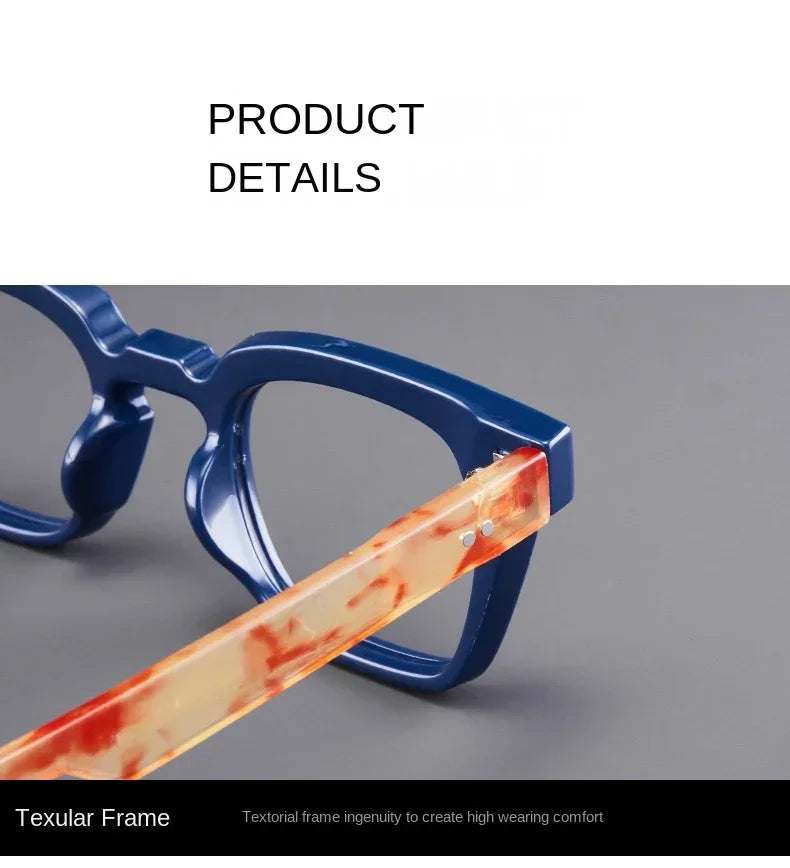 Men Square Reading Glasses Anti Blue Light Eyewear Trend Ultra-lightweight Round Frame Women Presbyopic Eyeglasses Frame Unisex