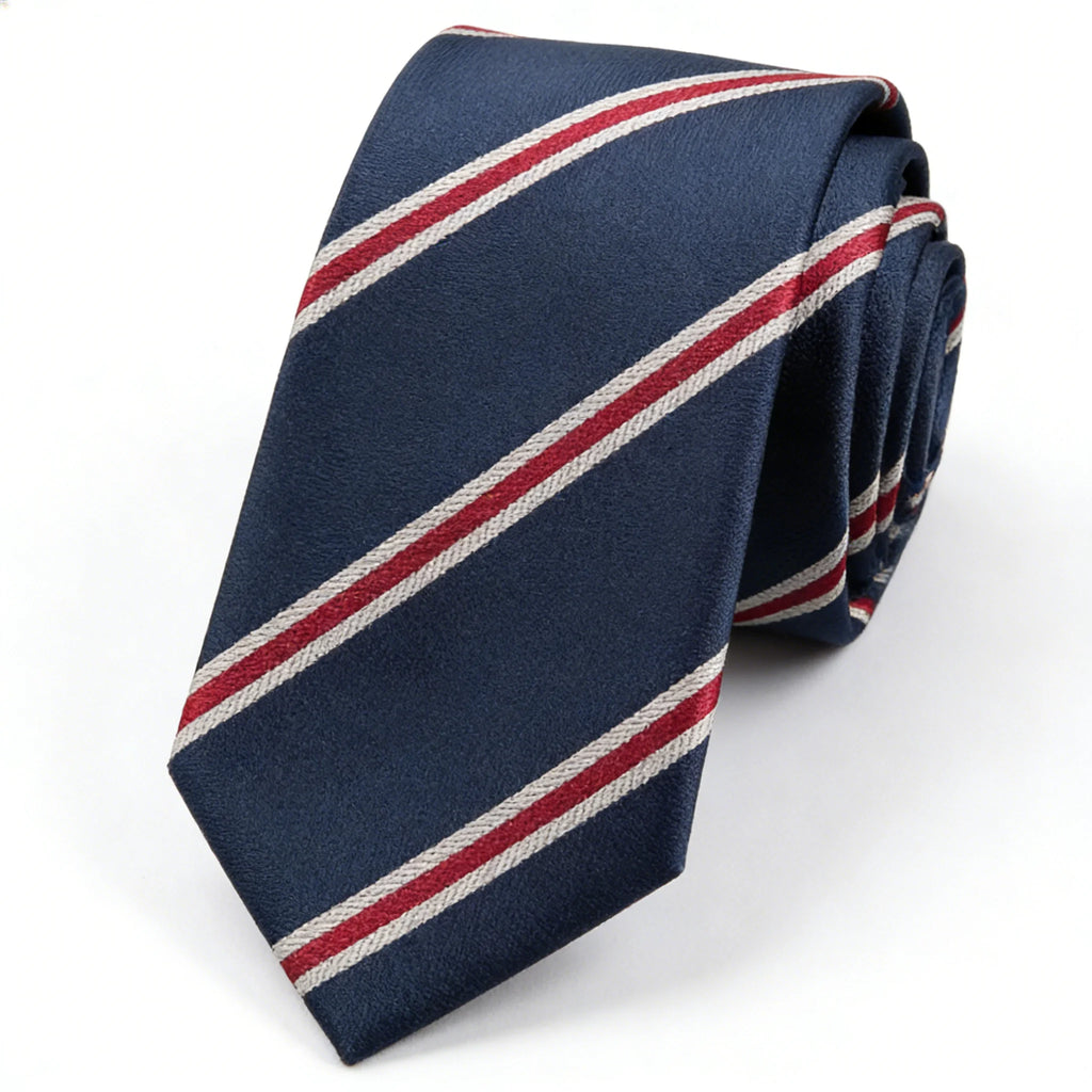 Fashion Ties for Men Accessories 6cm Fashion Business Wedding Classic Silk Tie Blue Black Red Men's Skinny Narrow Retro Necktie