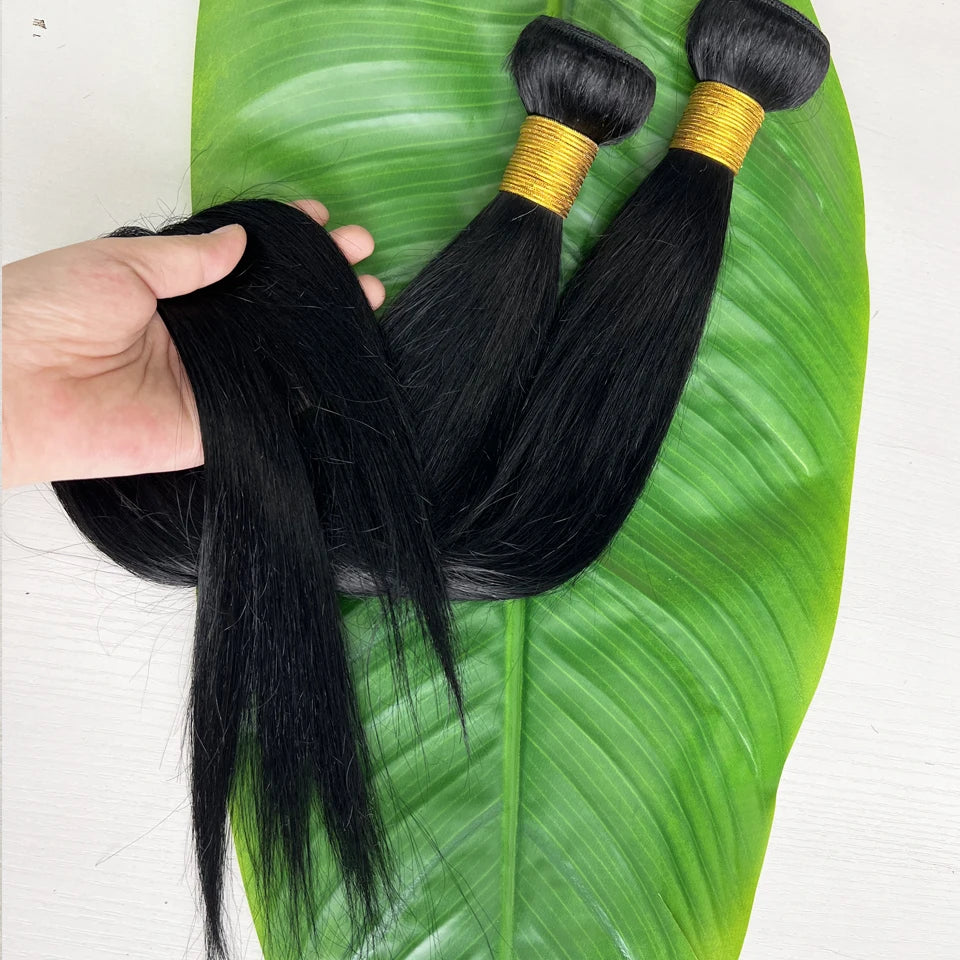 Straight Human Hair Bundles 100% Human Hair 32 40 Inch Bundles Human Hair Extensions Burmese Raw Human Hair 1/2/3/4 Bundles
