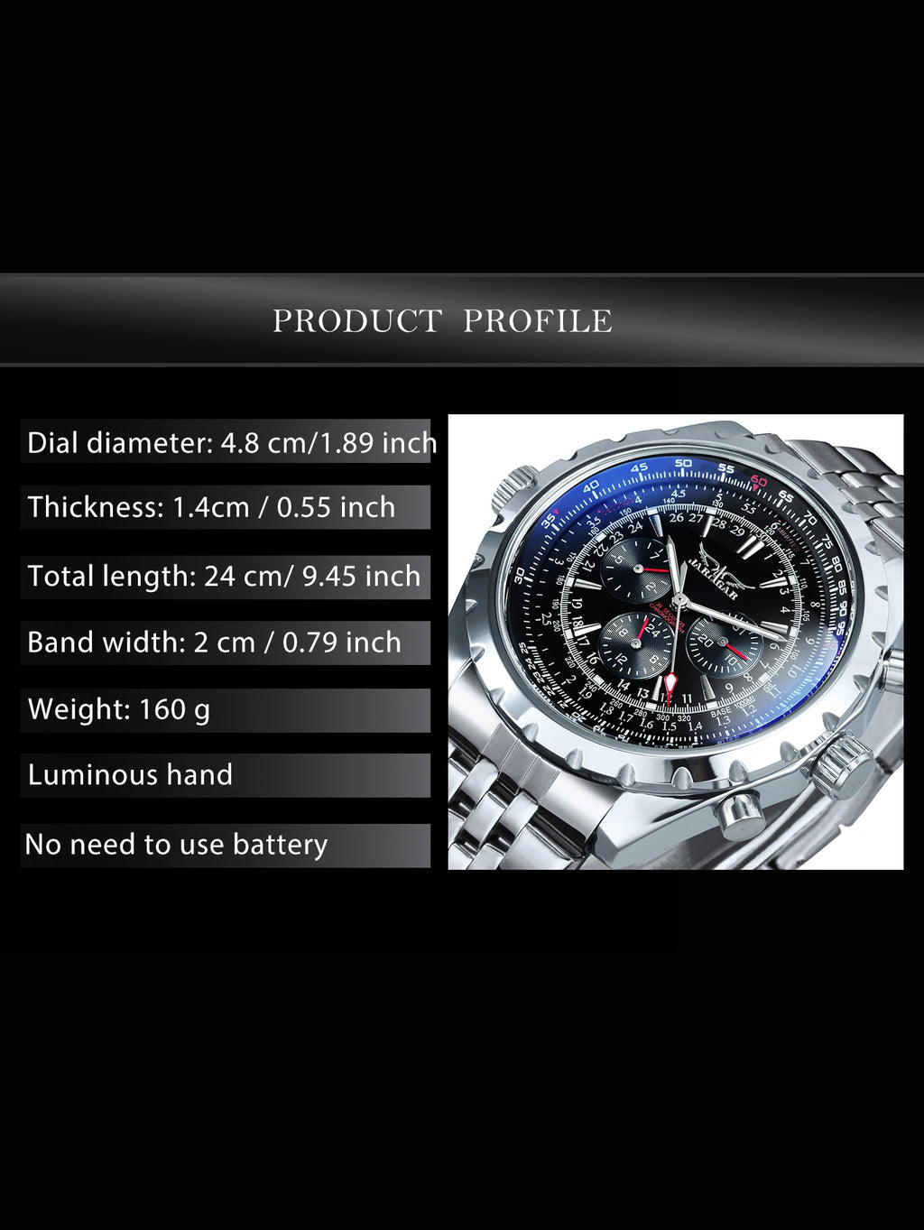 JARAGAR Sports Mens Watches Top Brand Luxury Automatic Mechanical Watch for Men Leather Steel Strap Military Wristwatches Gifts