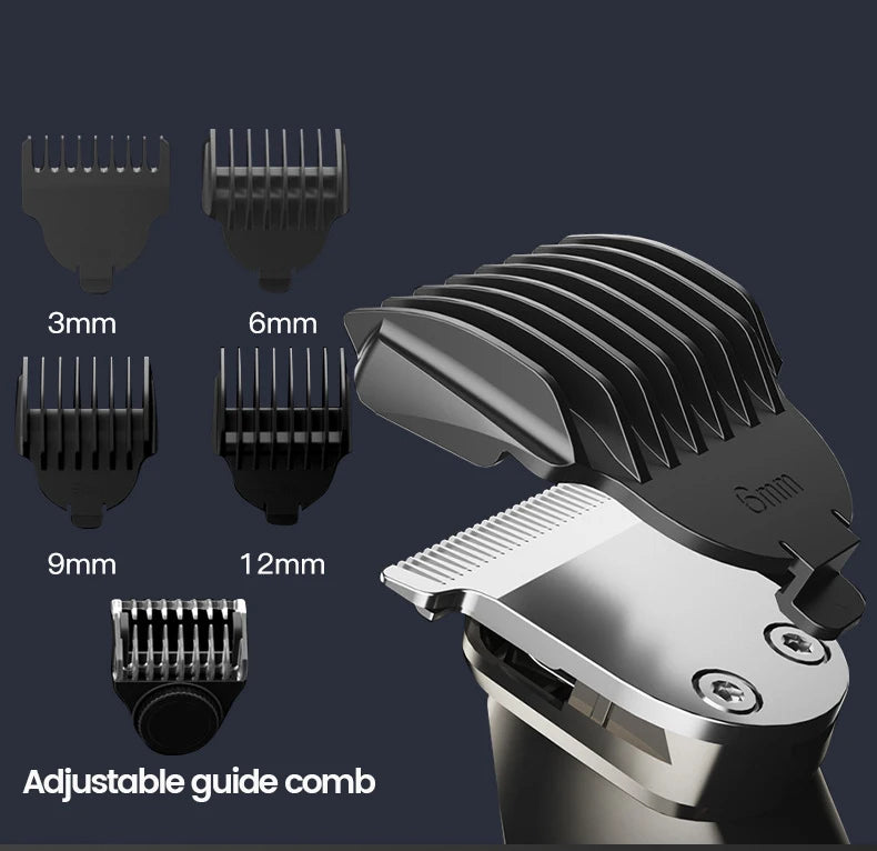 All in One Beard Trimer Hair Clipper for Men Body Nose Trimmer Men's Groin Grooming Kit Electric Shaver Facial Hair Removal