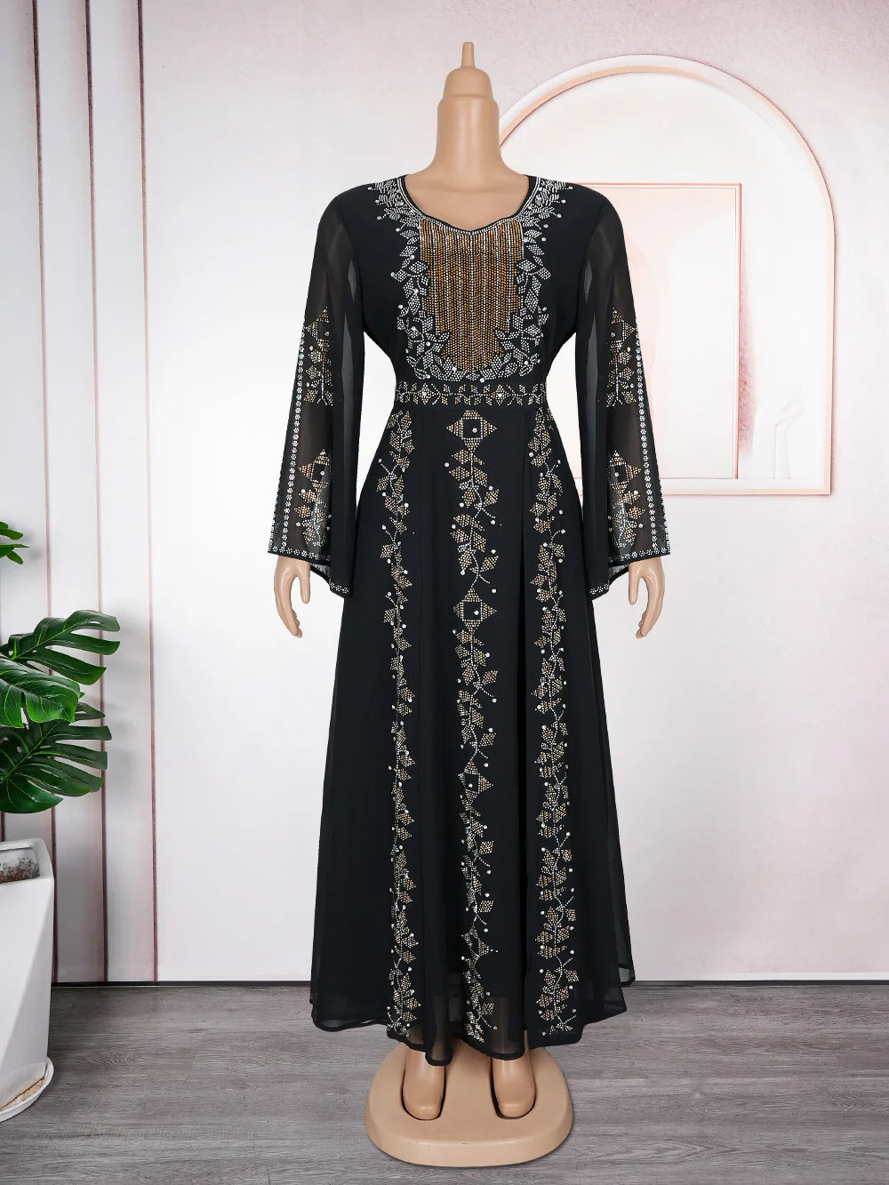 2025 Abayas For Women Dubai Luxury African Muslim Fashion Dress Caftan Marocain Evening Party Dresses Boubou Robe Djellaba Femme