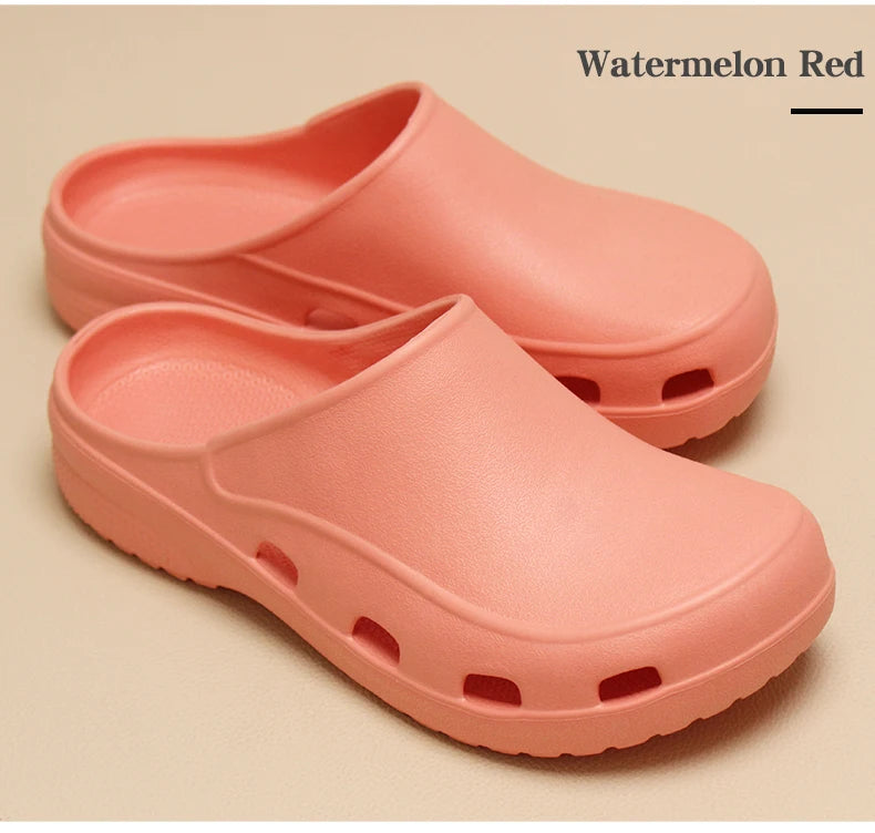 Professional Scrubs Clogs Ultra Light Nurse Work Shoes Anti Slip Pediatric Slippers Breathable Dentist Nursing Shoes 5X03-04