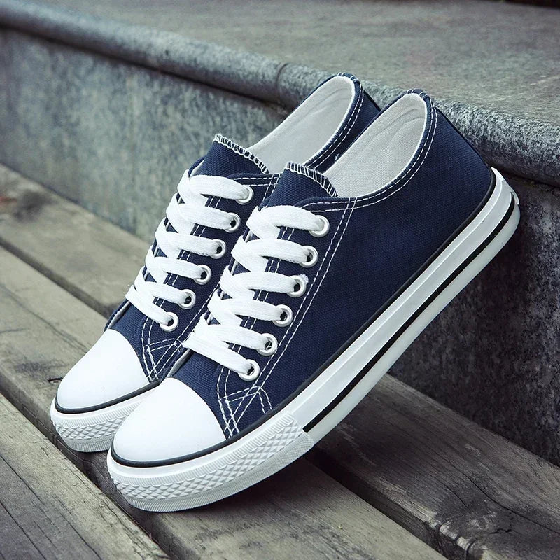 2025 Men Canvas Shoes Lace-up Athletic Leisure Sneaker Fashion Breathable High Top Canvas Vulcanized Shoes Zapatos De Hombre