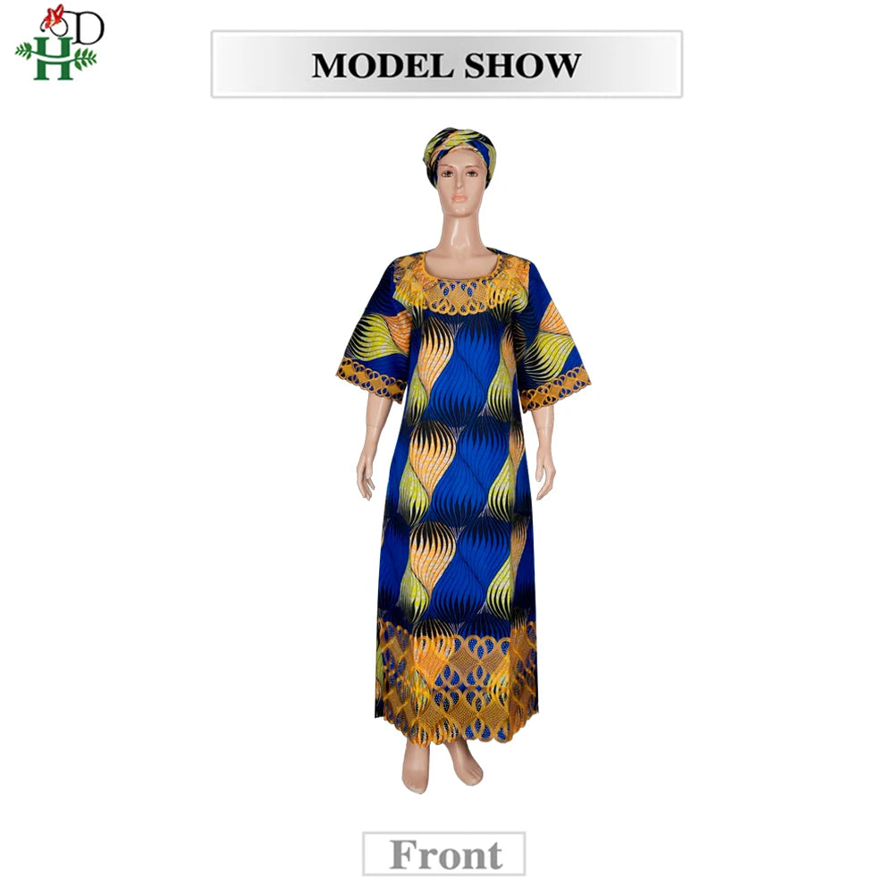 African Dresses For Women Traditional Clothing Embroidery Printed Outfits Bubu Gown Abayas Robe Kaftan Boubou Djellaba 2025 New