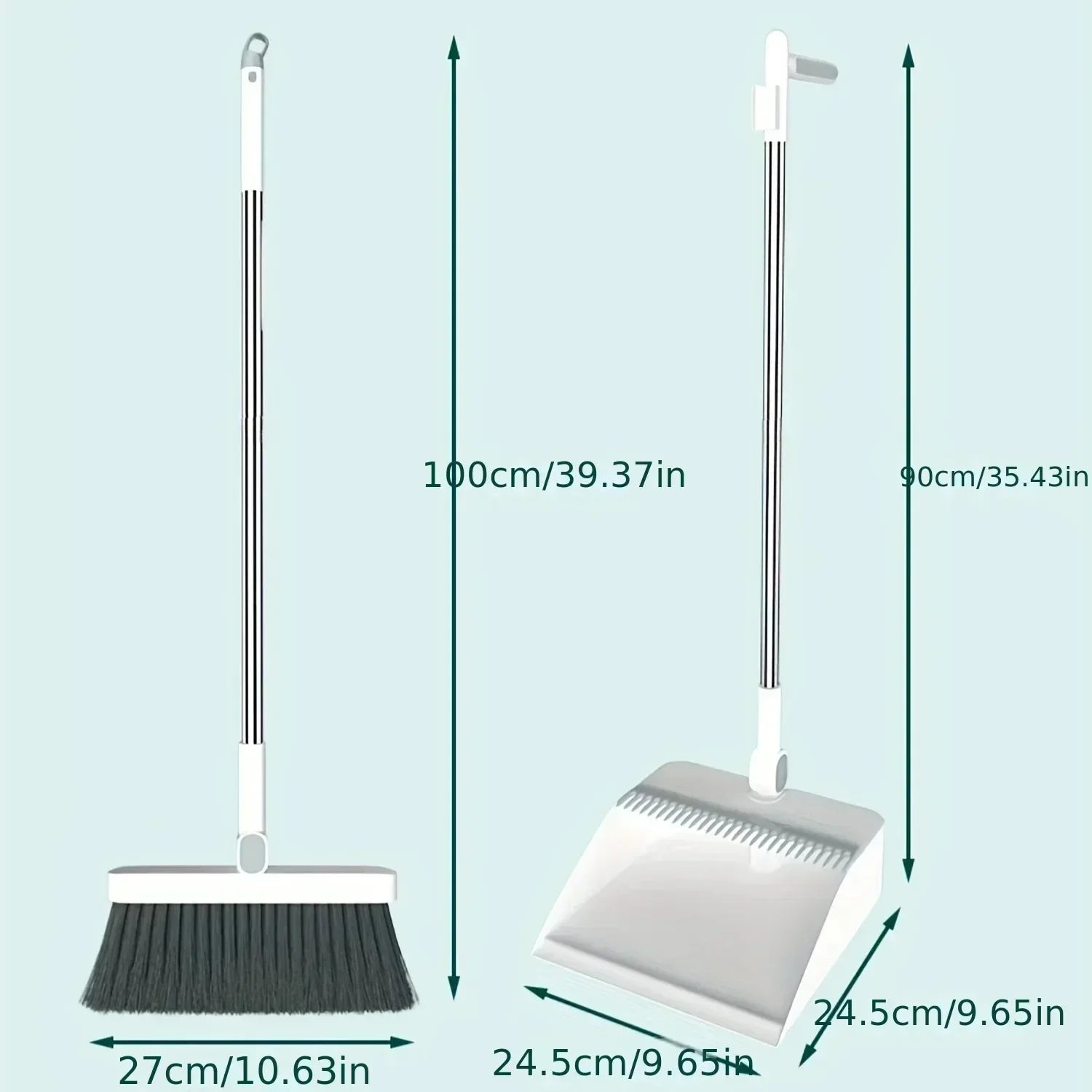 High End Indoor Long Handle Garbage Cleaning Set For Cleaning Floors Dust Garbage Non Stick Hair Indoor Cleaning Products