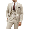 Mens Suit 3 Piece Suits for Men Slim Fit Wedding Groom Suit Men Blazer Vest Pant Suits for Prom Business Formal costumes hommes