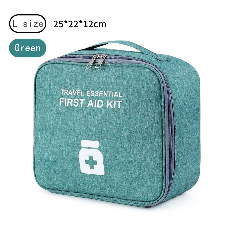 Medicine Bag Home Family First Aid Kit Large Capacity Medicine Organizer Storage Bag Travel Survival Emergency Empty Portable