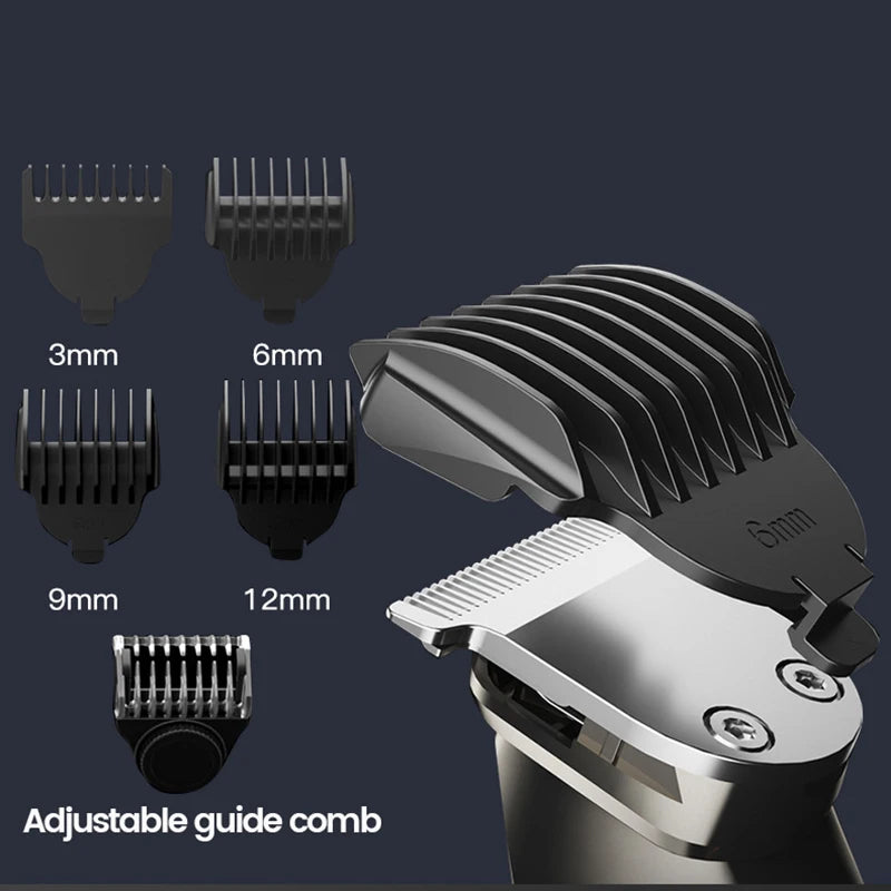 All in One Beard Trimer Hair Clipper for Men Body Nose Trimmer Men's Groin Grooming Kit Electric Shaver Facial Hair Removal