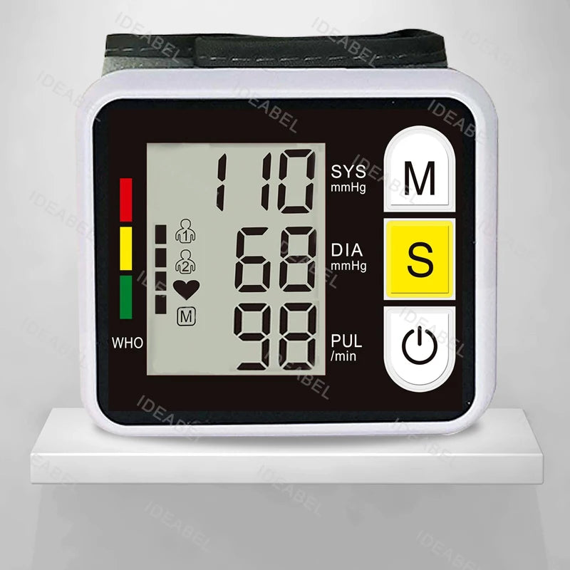 Digital Wrist Blood Pressure Monitor Medical Upper Arm Sphygmomanometer Automatic Tonometer Tensiometro Blood Pressure Meter