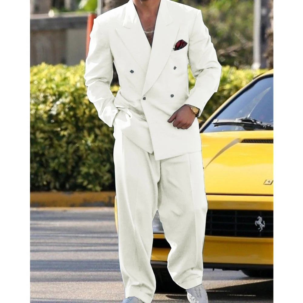 Man Formal Suits for Men Suit Set Wedding Luxury  Fashion Suit Dress  2 Piece Modern Men's Suits