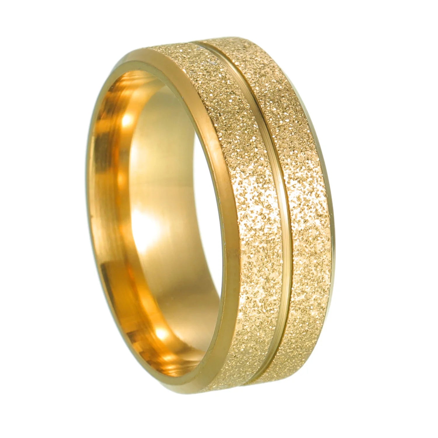 316L Stainless Steel High Quality Ring Simple Matte Fashion Men Wedding Rings Finger Engagement Gift For Women Jewelry