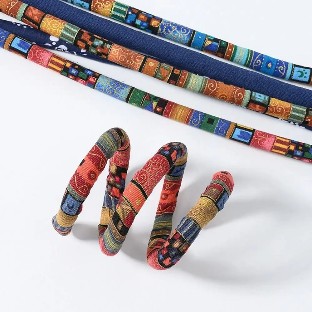 Women Hair Accessories Long Ponytail Holders Bendable Dreadlocks Women Hair Band Ethnic Style Hair Rope Spiral Lock Hair Ties