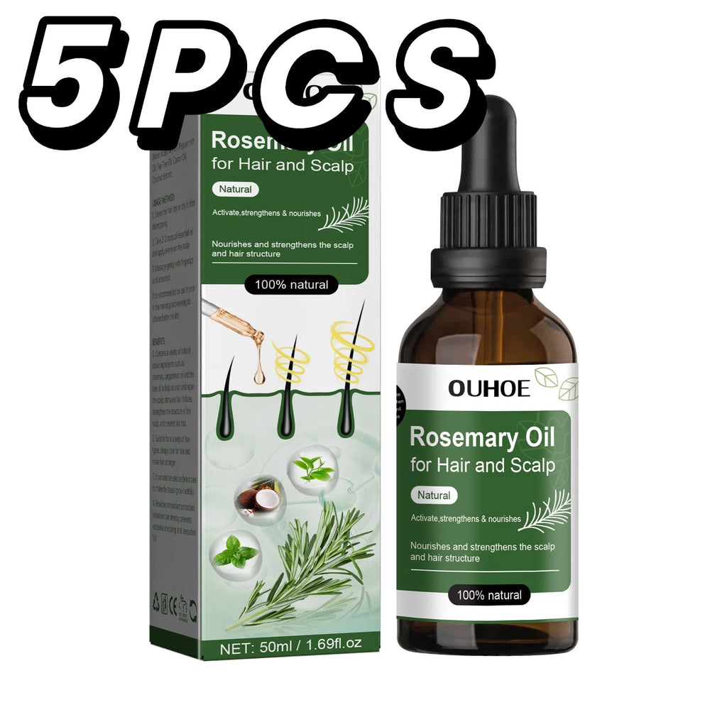 Rosemary Oil Hair Scalp Essential For Improve Hair Loss Repairing Damaged Hair Root Scalp Massage Serum Smoothing Conditioner