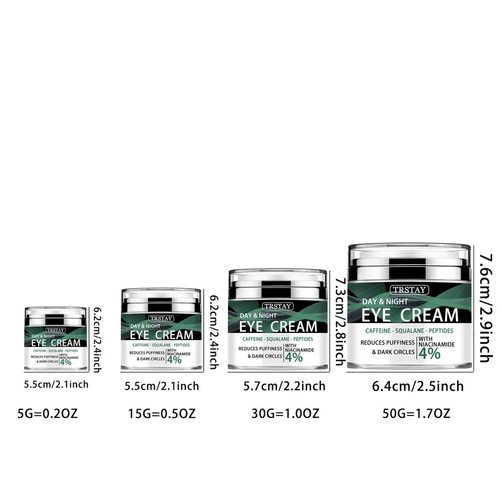 Caffeine Eye Cream for Puffiness and Bags Under Eyes Daily Anti-Wrinkle