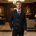 Men Formal Slim Fit Tuxedo Prom Suit Male Groom Wedding Blazers High Quality Groomsman Luxury Dress Business Banquet Party Suit