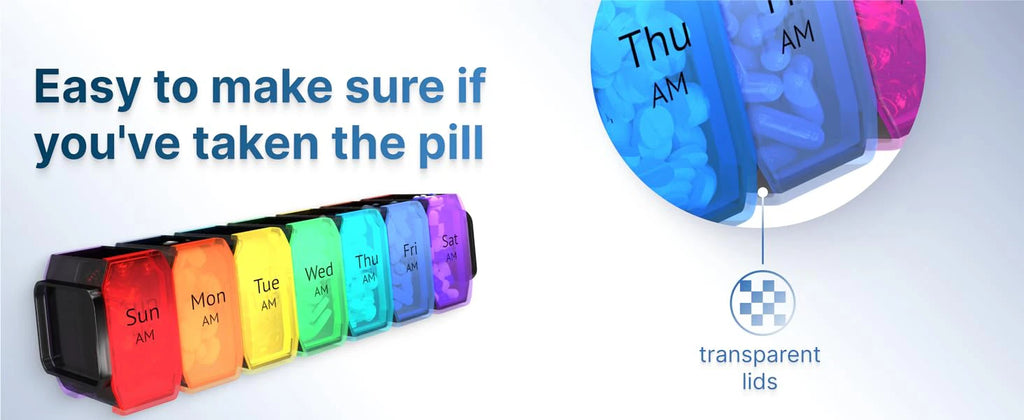 Extra Large Weekly Pill Organizer 2 Times a Day Am Pm 7 Day Oversized Daily Vitamin Organizer Pill Container Medicine Holder