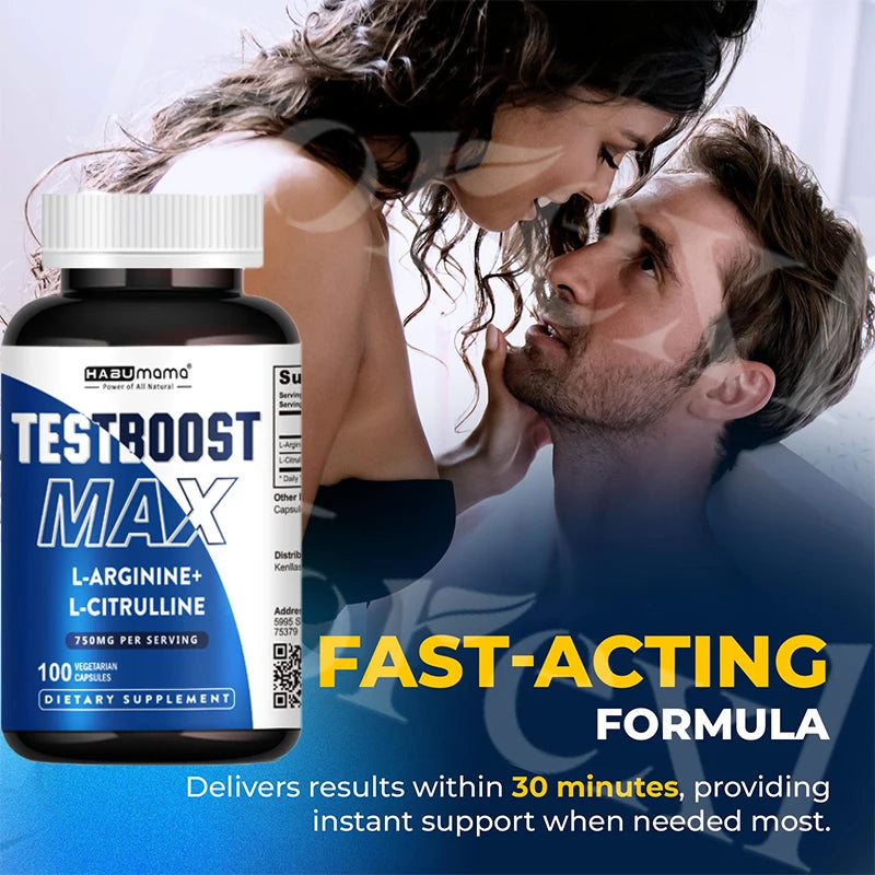 Men Enhancing Supplement,L-Arginine L-Citrulline Complex ,Supports Physical Performance & Confidence,Lasting Results