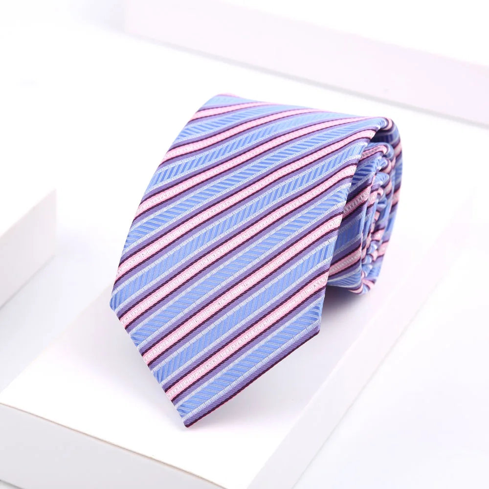 Men Ties Classic Business Necktie Stripes Tie for Man Gifts Neck Tie for Daily Wear Wedding Party Accessories