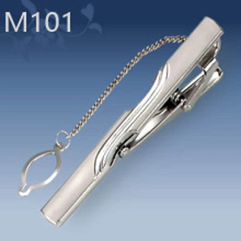 New Tie Clip Fashion Style 1PC Necktie Men Metal Simple Bar Clasp Practical Bowtie Clasp Tie Pin For Mens Gift Accessories