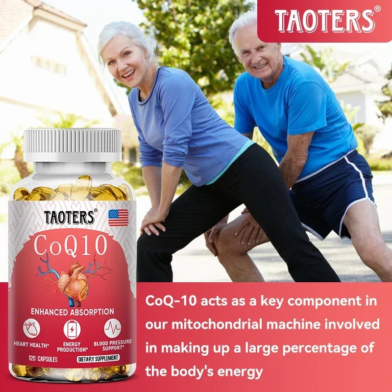 CoQ10 400mg - High Absorption, Coenzyme Q-10 , Non-GMO Gluten Free Vegan , Dietary Vitamin Supplement Antioxidant Support