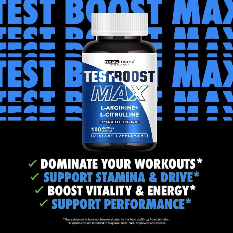 100 Tablets Test Boost Max Enhanced Strength & Firmness for Male Boost Stamina, Performance & Prolonged Results