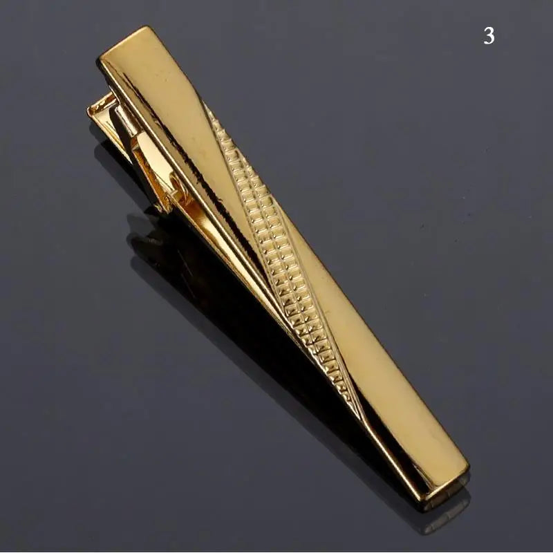 New Classic Men Tie Clip Simple Fashion Metal Necktie Daily Business Wedding Ceremony Tie Clip Pin Men Jewelry Accessories Gift
