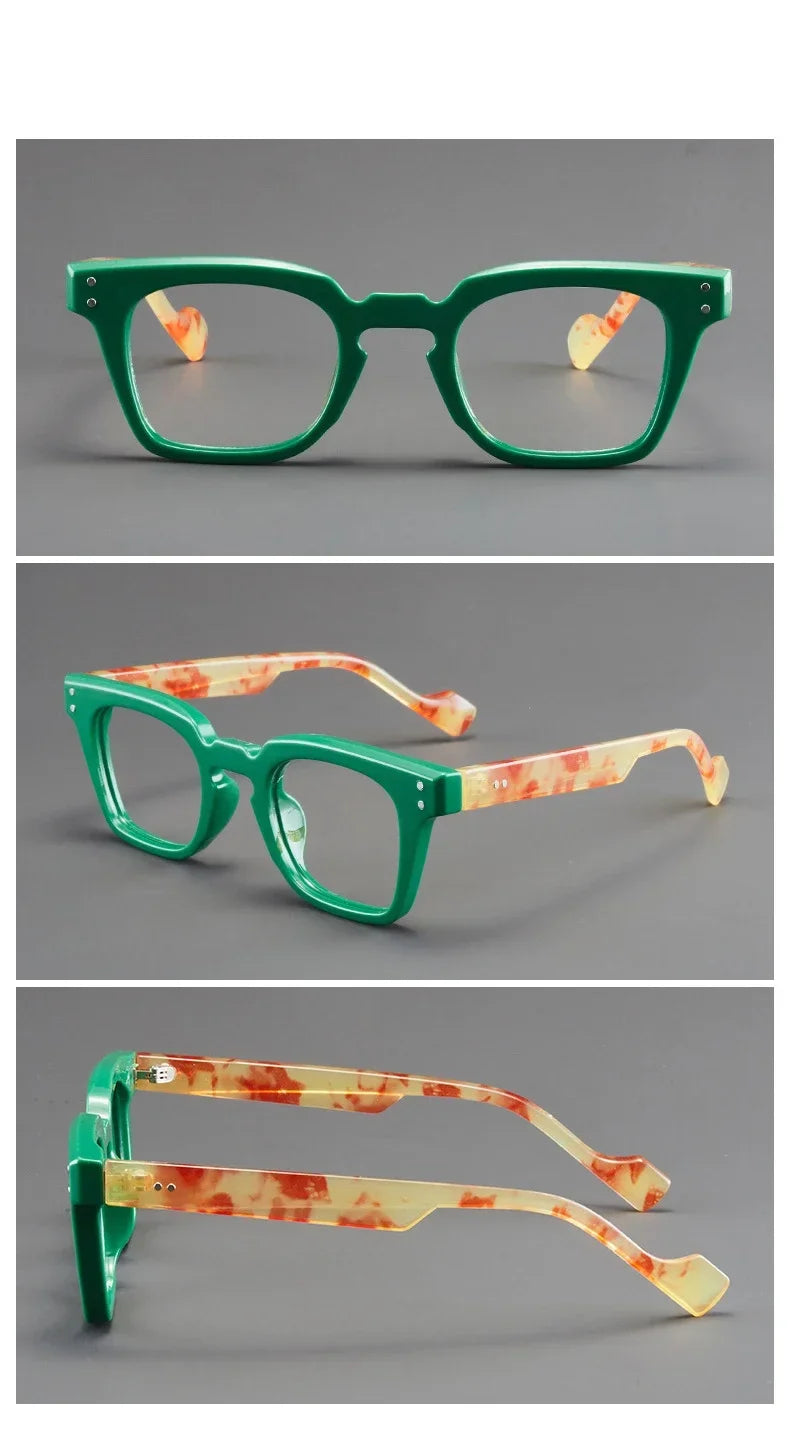 Men Square Reading Glasses Anti Blue Light Eyewear Trend Ultra-lightweight Round Frame Women Presbyopic Eyeglasses Frame Unisex