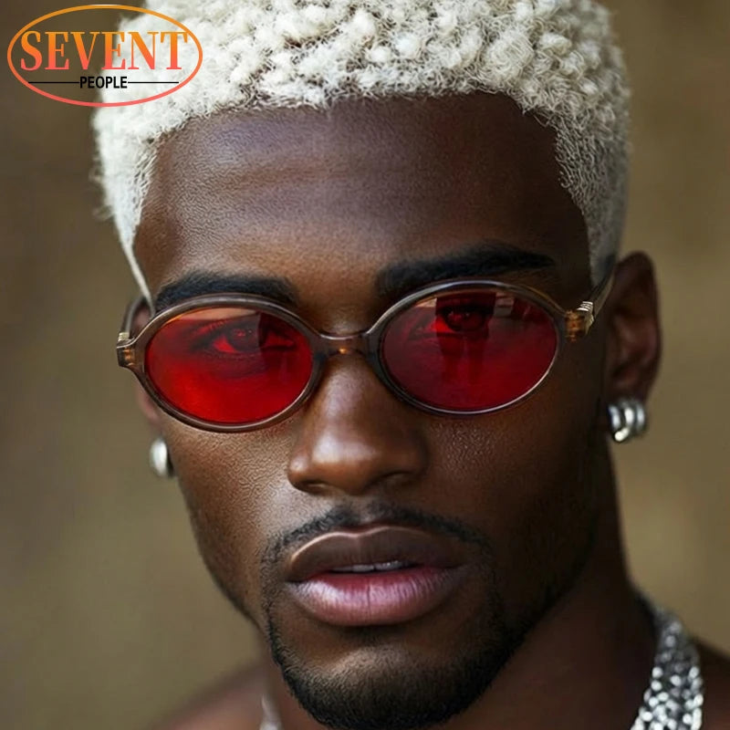 Anti Blue Light Oval Glasses For Better Sleep Men 2026 Red Tinted Lenses Computer Gaming Change Color Sunglasses Shades UV400