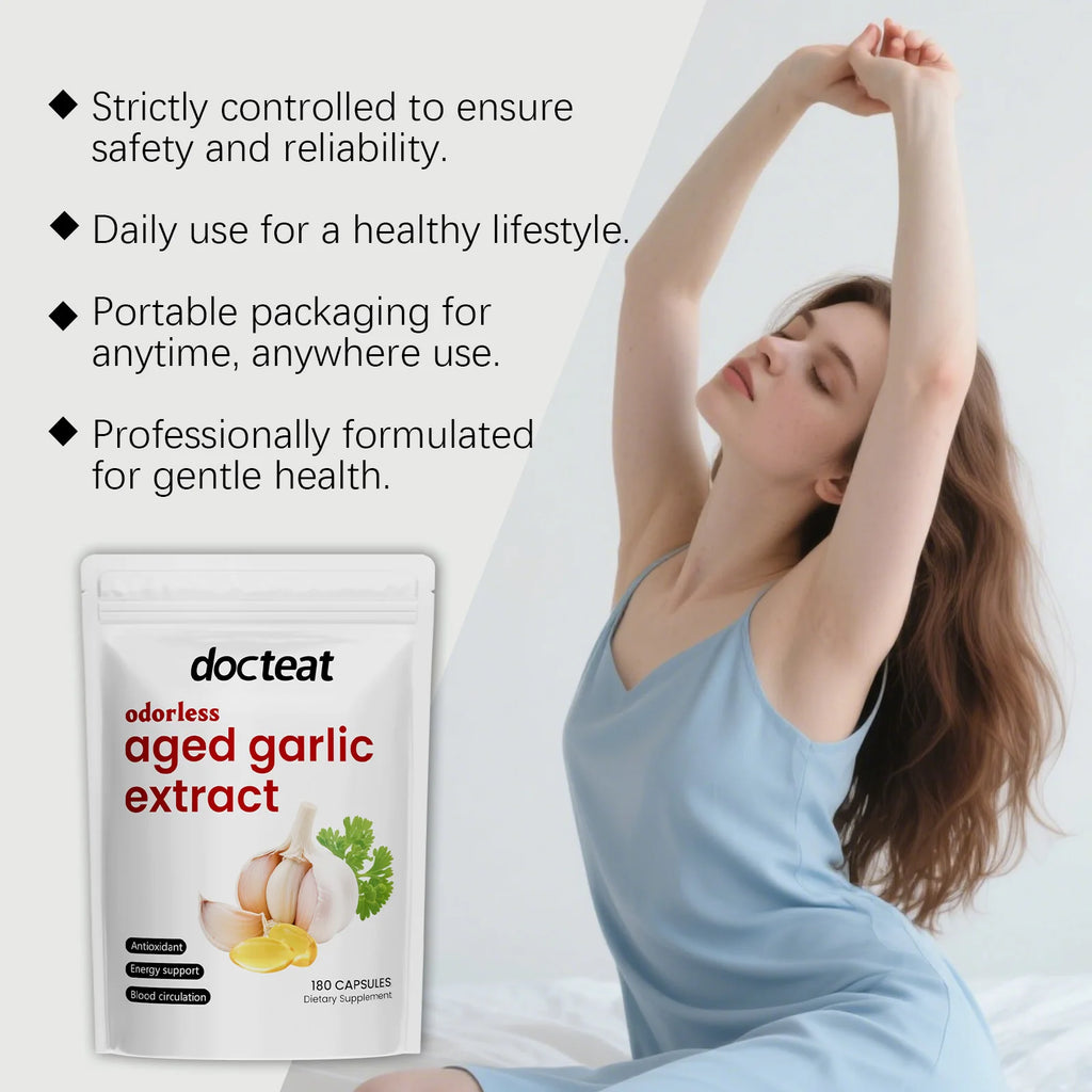 Odorless Aged Garlic Extract Supports Healthy Circulation and Energy