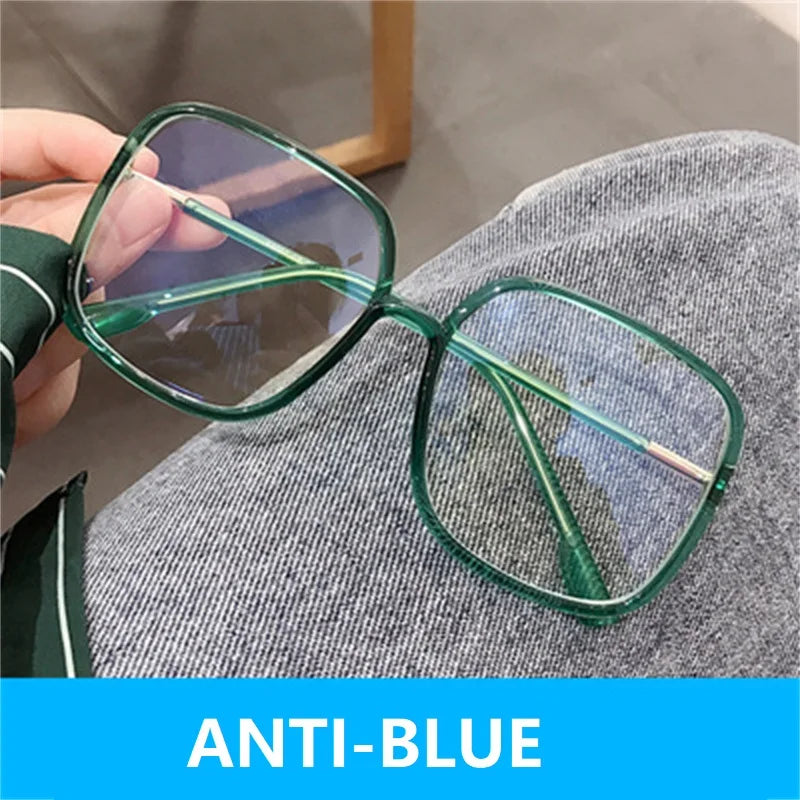 Optical Transparent Women Glasses Frame Large Size Ultralight TR90 Plastic Eyewear Men Big Myopia Spectacles Frames Square Fram