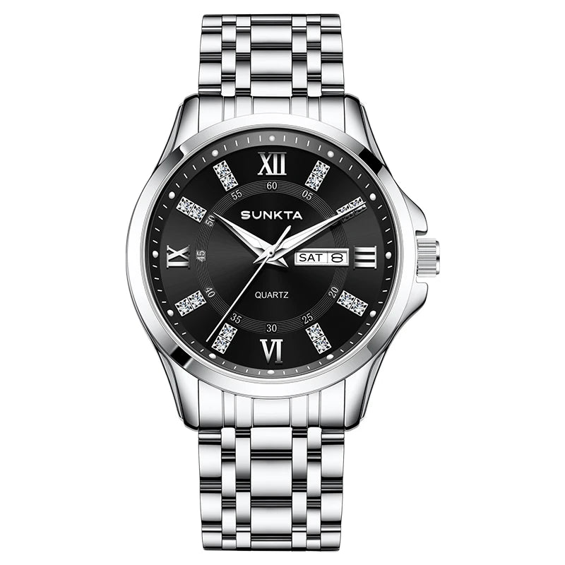 LIGE Men's Watches Top Brand Casual Original Wristwatch Waterproof Stainless Steel Scratch-Resistant Mirror Watch for Man Reloj