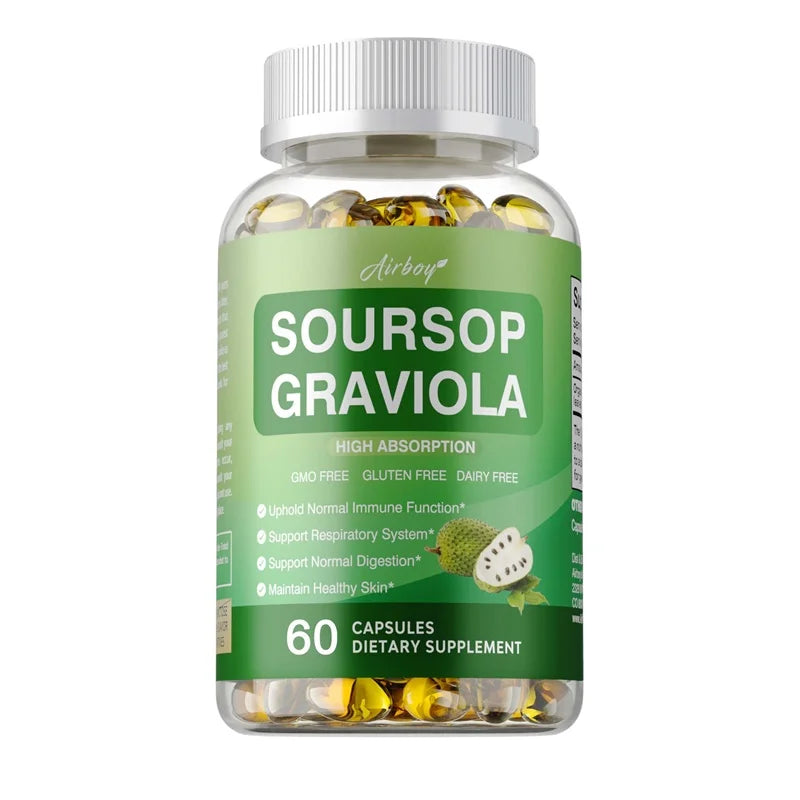 Soursop Graviola Supplement - Antioxidant, Promotes Digestion, Supports Gut Health, and Enhances Immunity