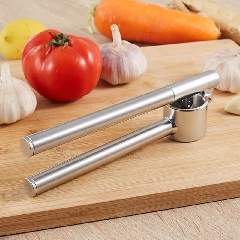 Garlic Press Mincer Stainless Steel Garlic Crusher for Kitchen, Detachable, Extended Edition 7inch, Rust Proof, Kitchen Gadgets