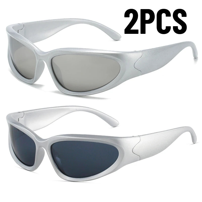 1/2/3pcs Fashionable Men and Women Sunglasses High-end Y2K Square Bicycle Glasses Resistant Sunglasses Outdoor Hiking Glas UV400