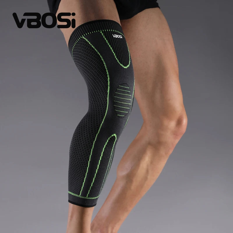 VBOSi 1 Piece Men Women Compression Knee Support Leg Sleeve Breathable Elastic for Sports - Running Basketball